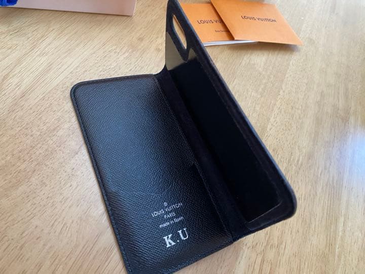 フォリオ モノグラムエクリプス iPhone XS スマホケース PVC 黒