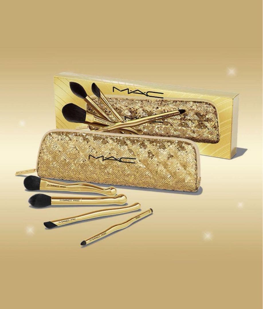 【新品未使用】MAC ゴールデンタッチミニブラシキット