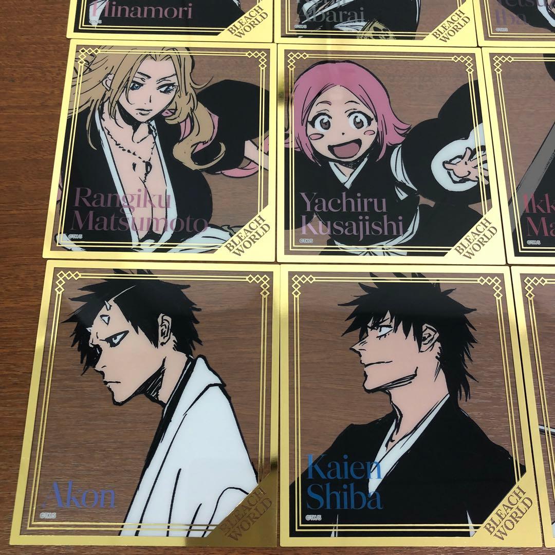 ❶①BLEACH WORLD クリアミニ色紙 箔押し 全18種 フルコンプ