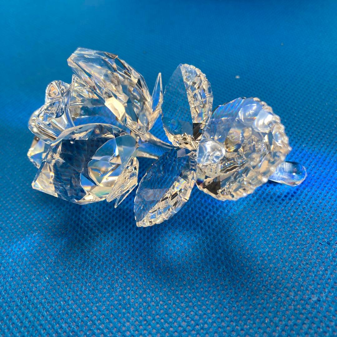 SWAROVSKI スワロフスキー　クリスタルローズ 証明書付き　薔薇(384)