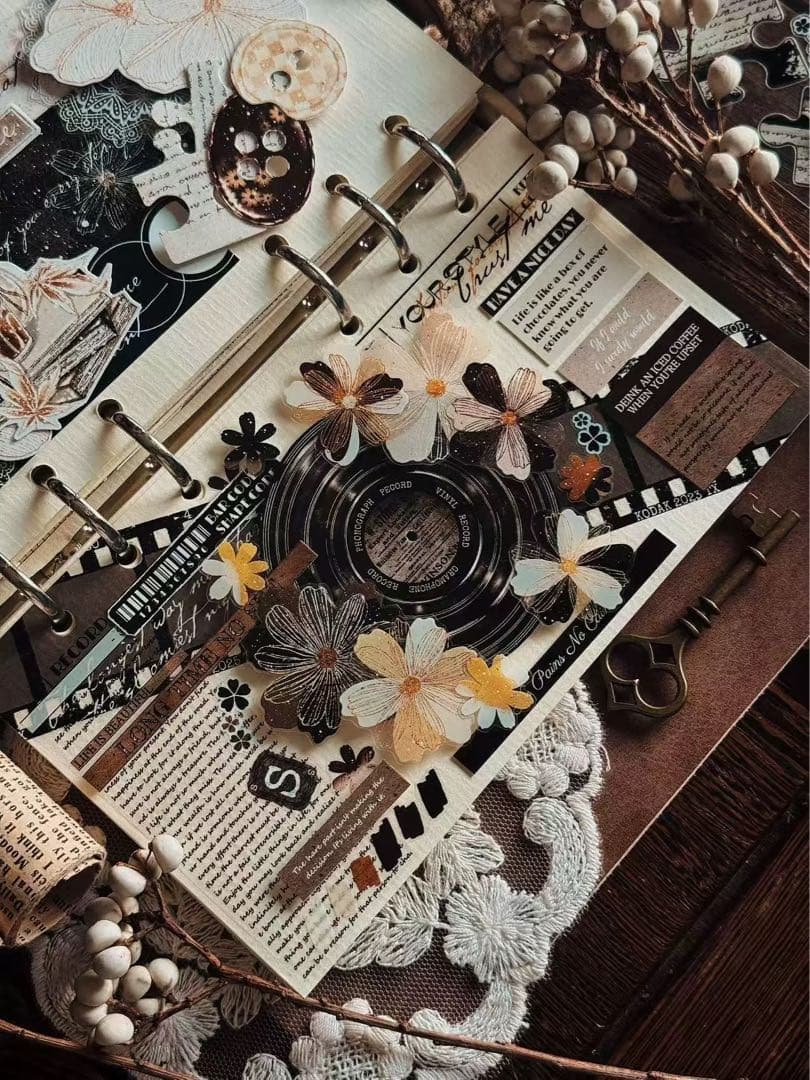 霖蓝汐原创手账《赫尔本副刊》海外マスキングテープ　マステ 【2651】