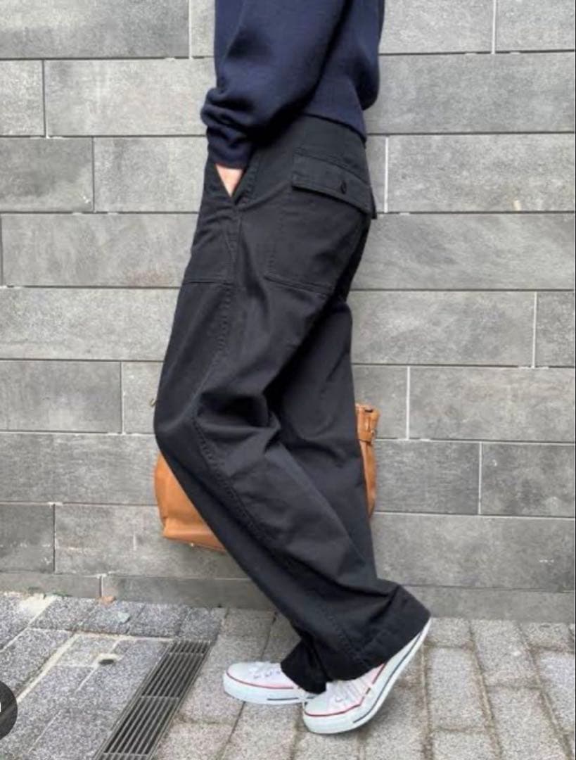 Spick and Spanスピックアンドスパン ベイカーパンツ　ブラック38