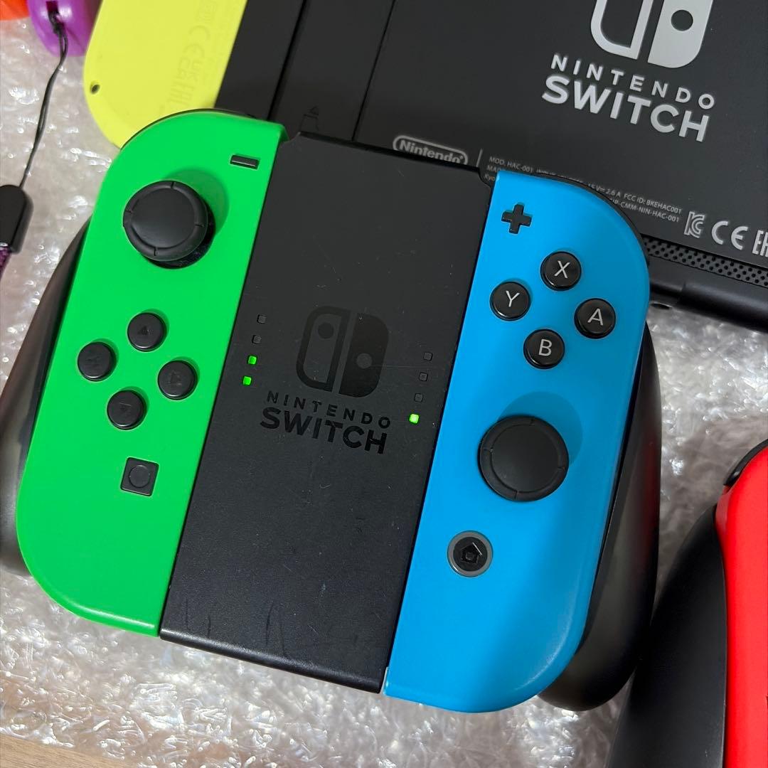 Nintendo Switch 本体 ＋ジョイコン6つ＋ケース
