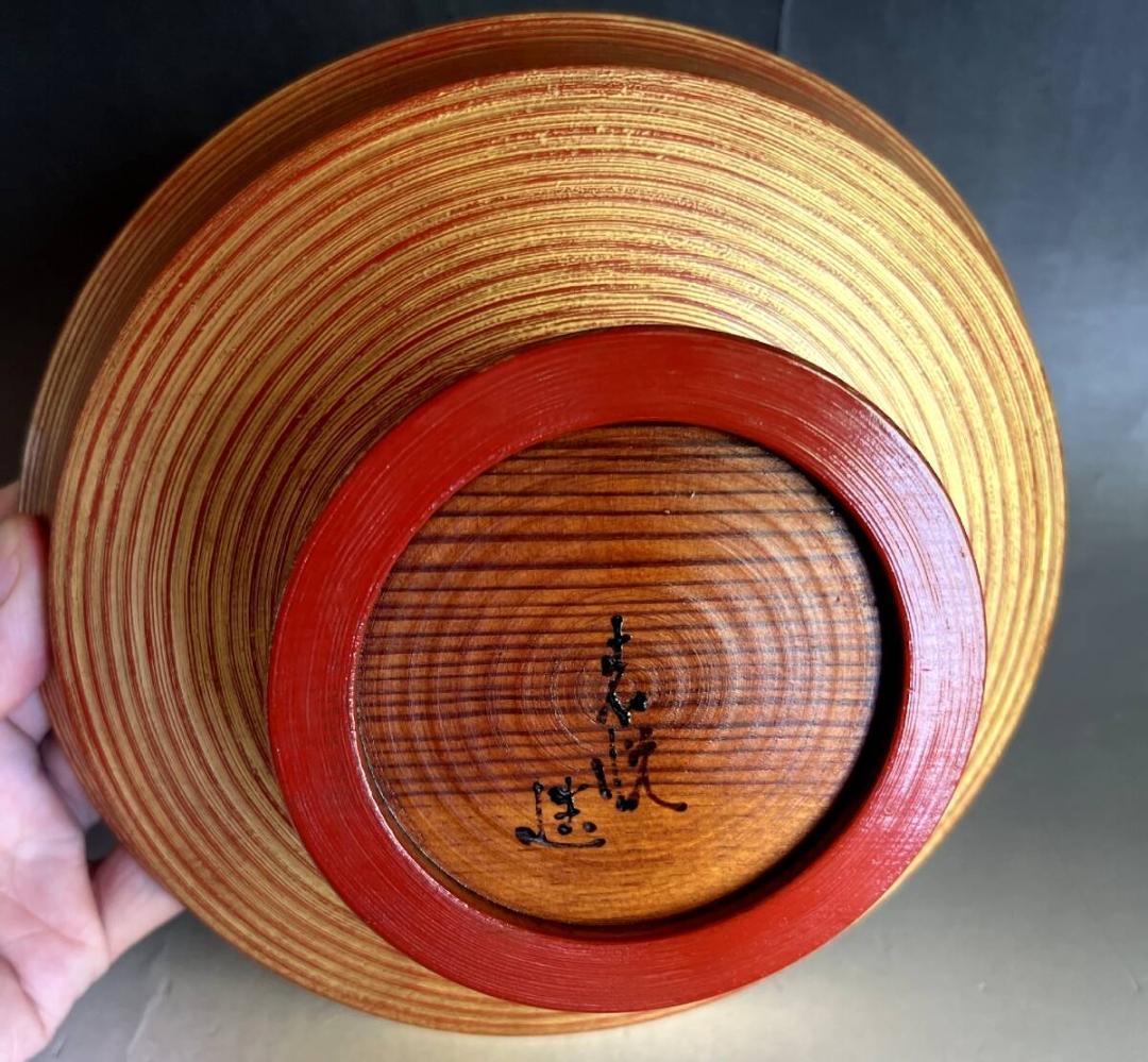 菓子器■塗り師 志悦銘 明治時代頃 越 木製漆器 金彩 高足 時代物 骨董品■