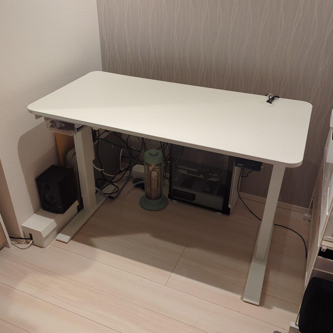 Maidesite 電動昇降 デスク ホワイト ❤︎ 120 × 60 ❤︎