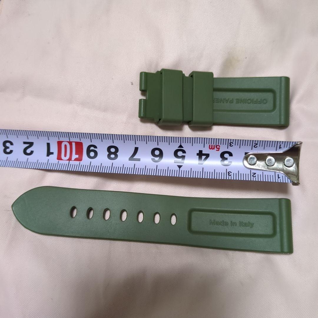 PANERAI 純正ラバー ストラップ アーミー　グリーン