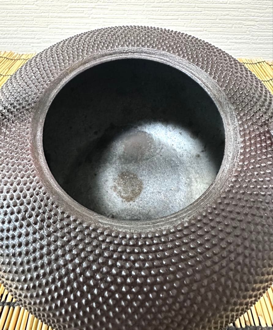 未使用品、南部喜州 (及川 喜徳)造　鍛治打袋鉉　１８型　フラ様　売約済み