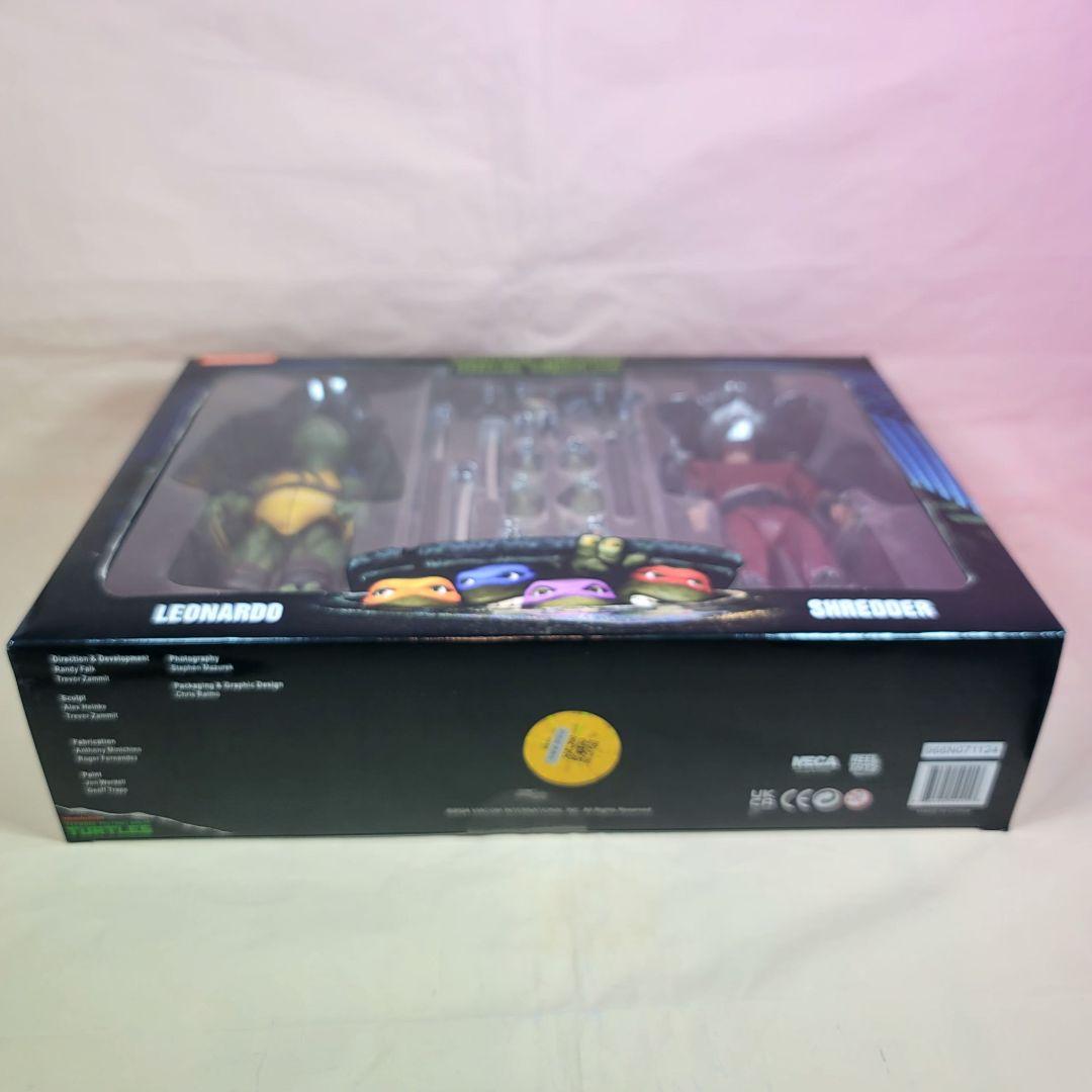 【NECA】新品 正規品 TMNT シュレッダー vs レオナルド フィギュア