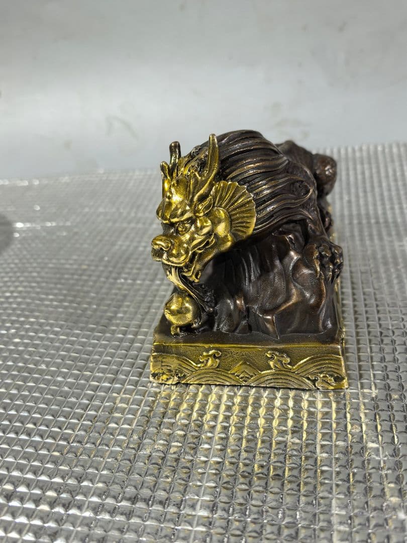 銅製 瑞獣 吸水神獣 玄関 デスク 鎮宅辟邪 開運風水 招財 置物 工芸品