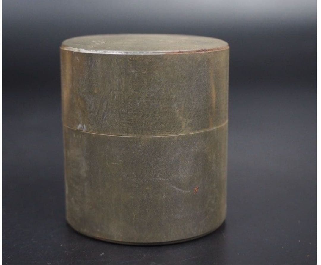 送料無料　康熙年製蛍手茶碗・茶筒・茶杓　茶器揃　　検/中国古玩骨董明代清代乾隆