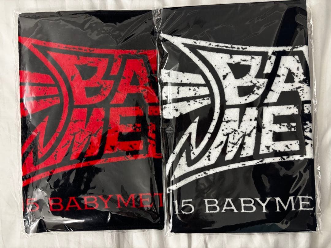 BABYL FACE TOWEL WHITE RED 白と赤セット