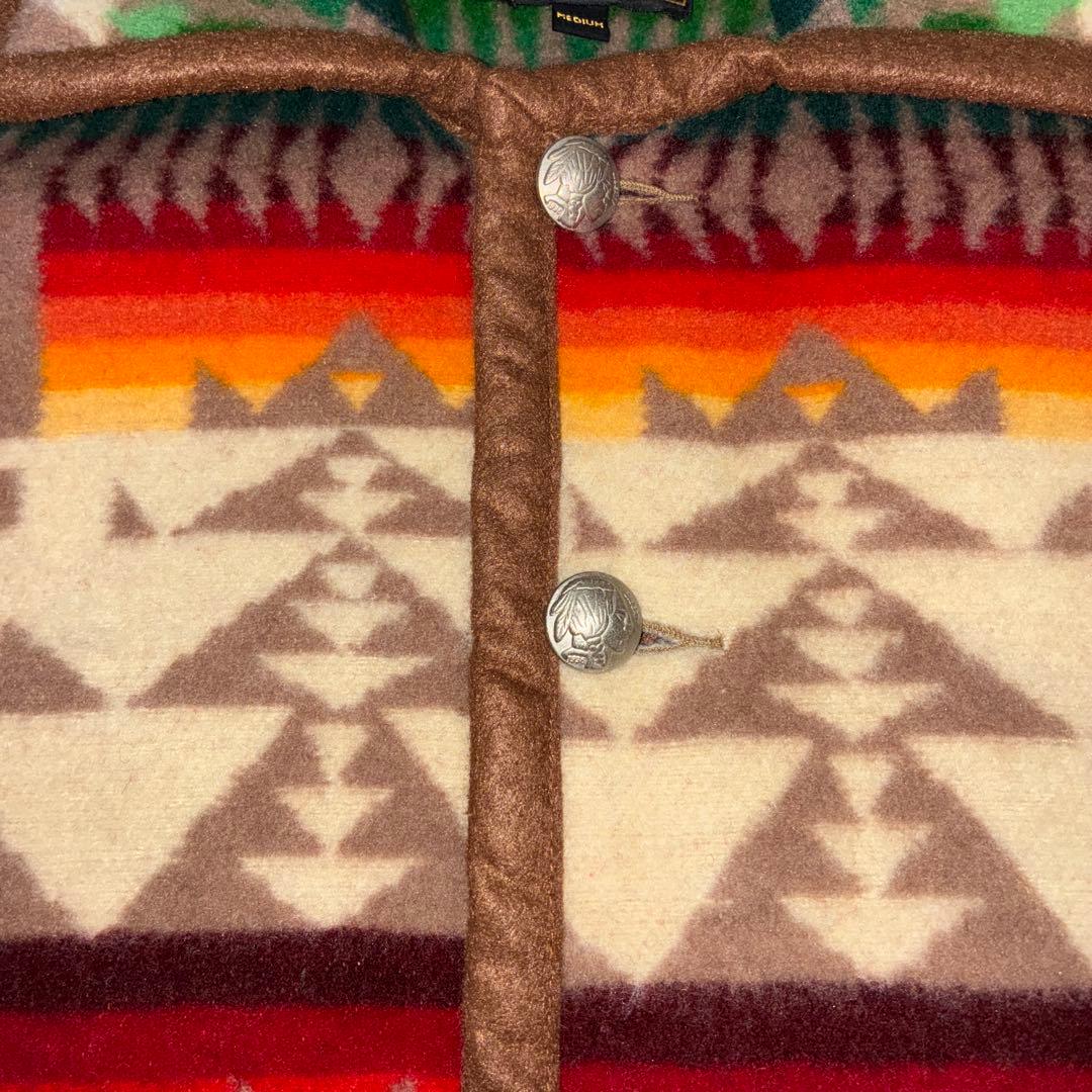 Houston 幾何学模様 ウールジャケット M