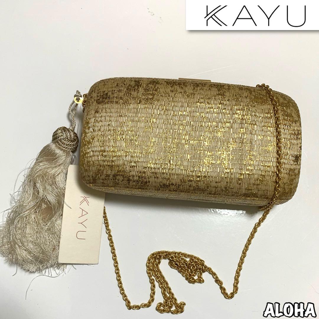 KAYU フリンジ付き　クラッチ　2way パーティバッグ　新品　西海岸