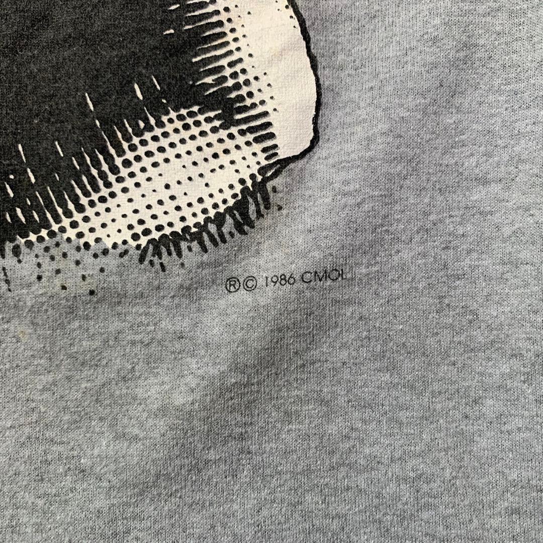 USA製80s◎OLD Hanes レミゼラブル 袖裾シングル グレー L