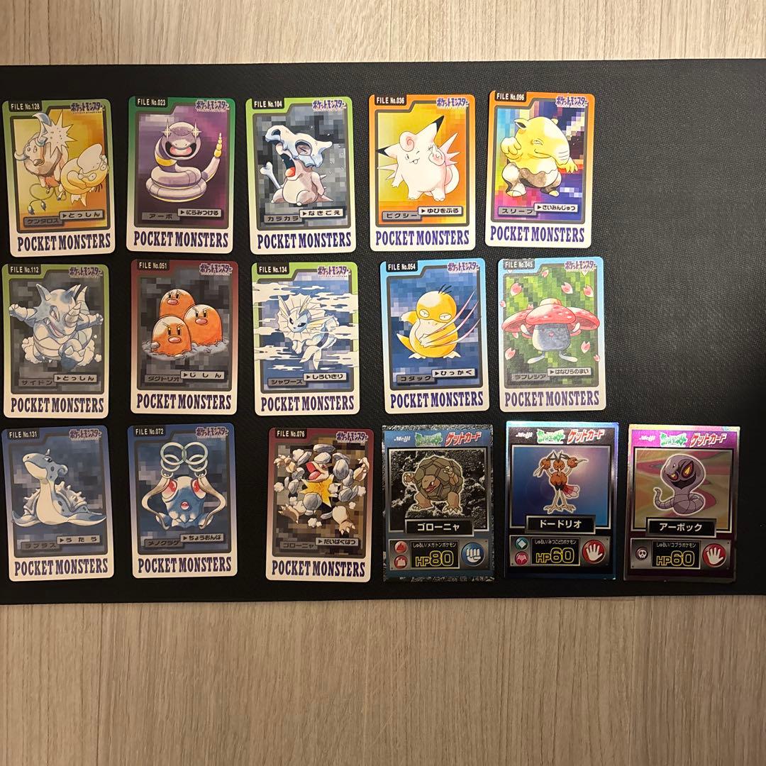 ポケモンカード カードダス 赤版緑版 114枚 カメックスタウンマップ他16枚