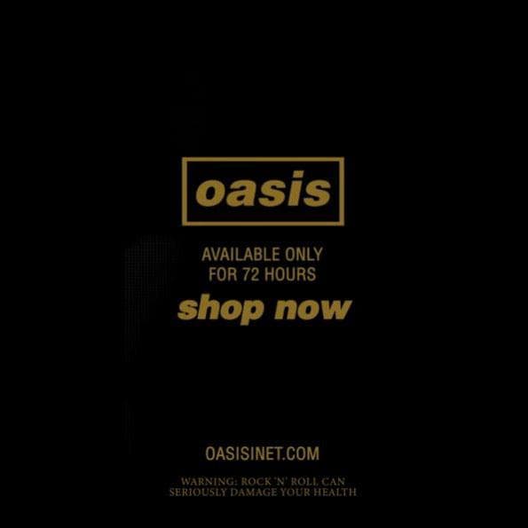 ★OASIS★Cigarettes & Alcohol★72H限定Ｔシャツ★Ｍ
