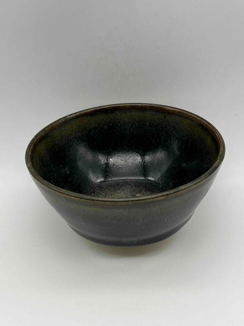 南宋時代　禾目天目茶碗　建窯茶盞 【旧家蔵出し】 希少貴重 唐物(E-60)