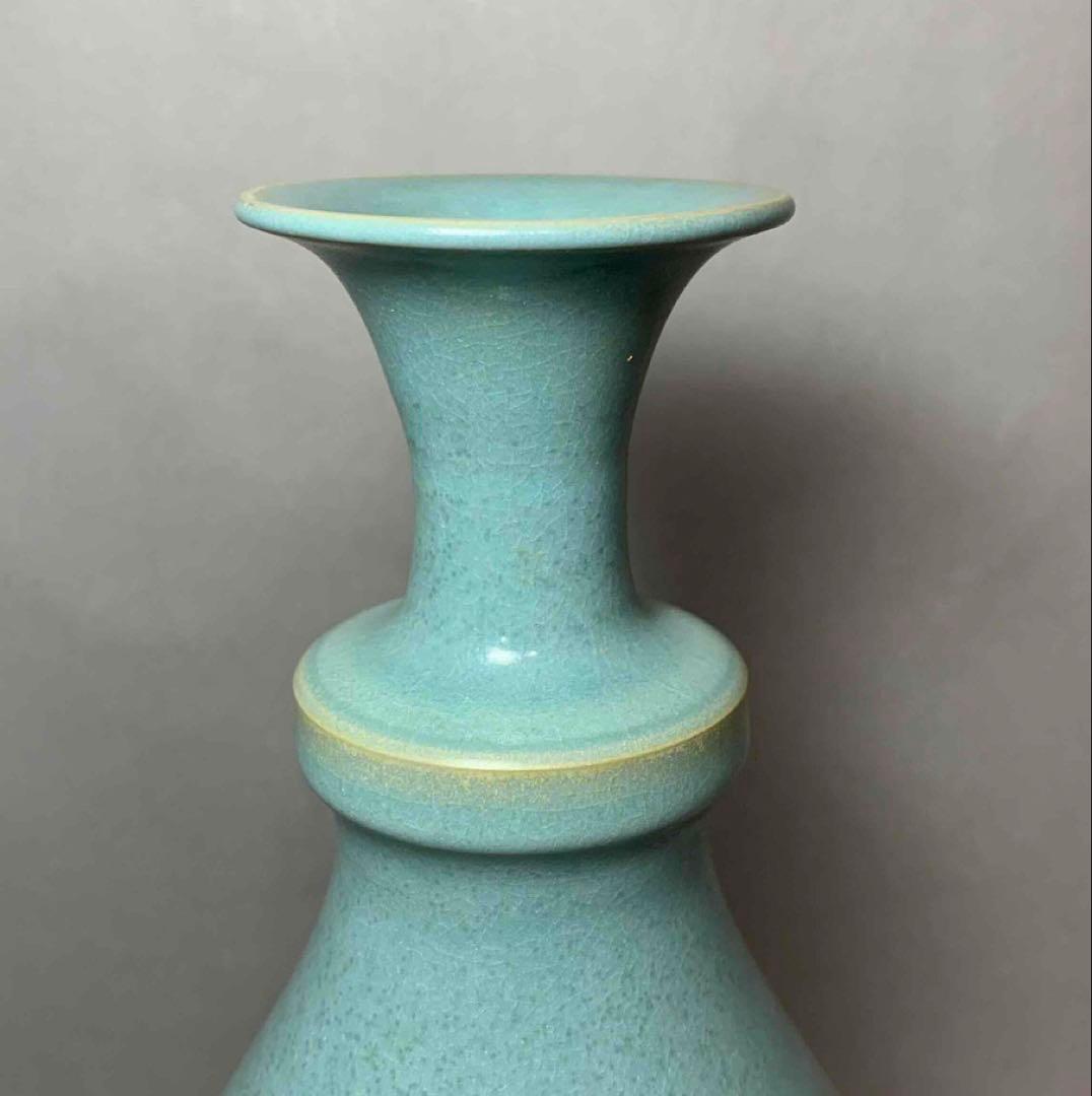 中国 首に段のある瓶　u6230854