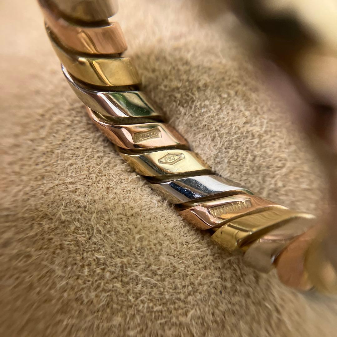 正規品 ブルガリ トゥボガス スリーカラーリング K18 750 4.5g