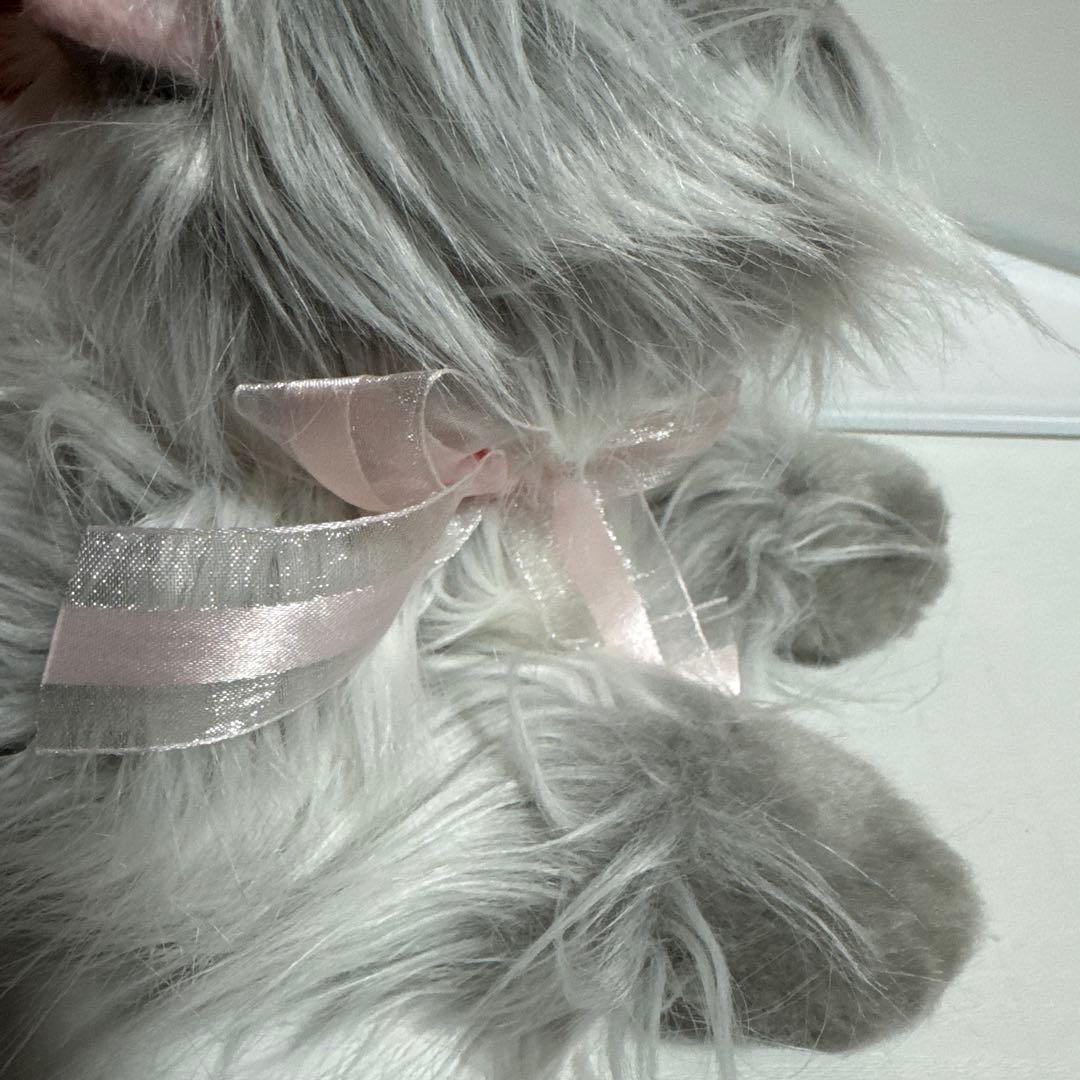 Ty グレー猫 ぬいぐるみ 長毛 バディーズ