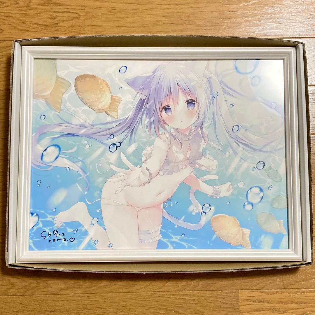 しらたまこ 直筆サイン 複製原画 しらたま FANBOX 継続特典 つらら