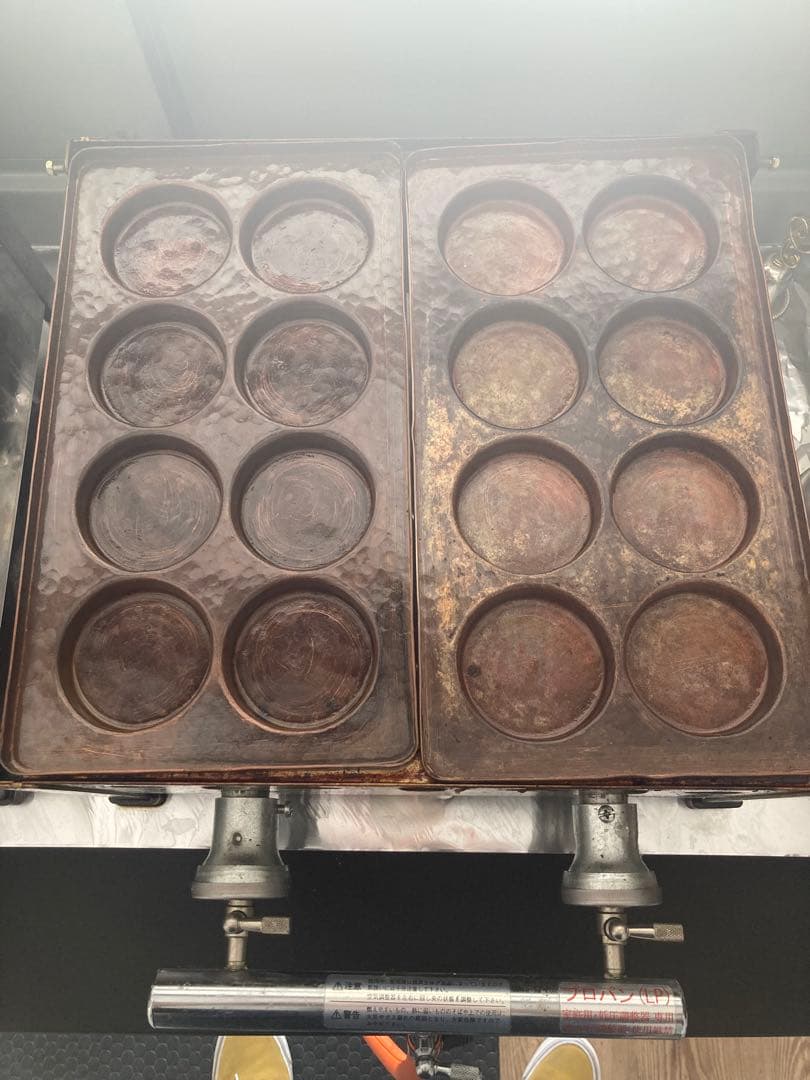 回転焼き 大判焼き 今川焼き 業務用焼き機 LPガス 山下金物 銅板