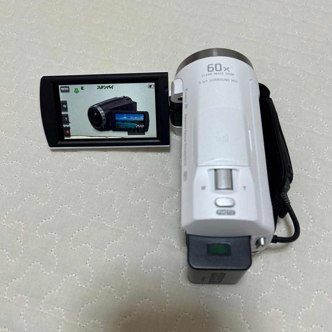 SONY ビデオカメラ HDR-CX680 ホワイト