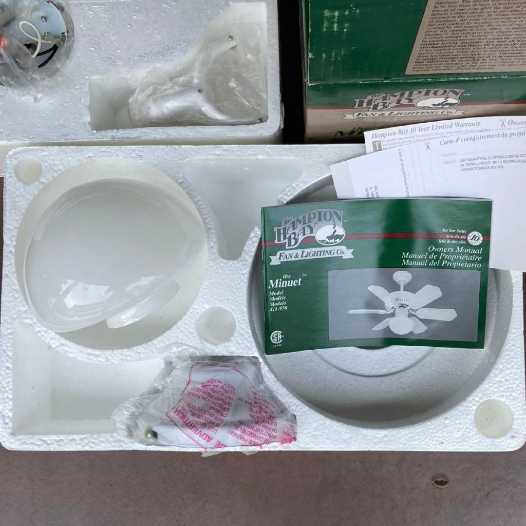 未開封1998Hampton Bay Minuet 30インチ シーリングファン