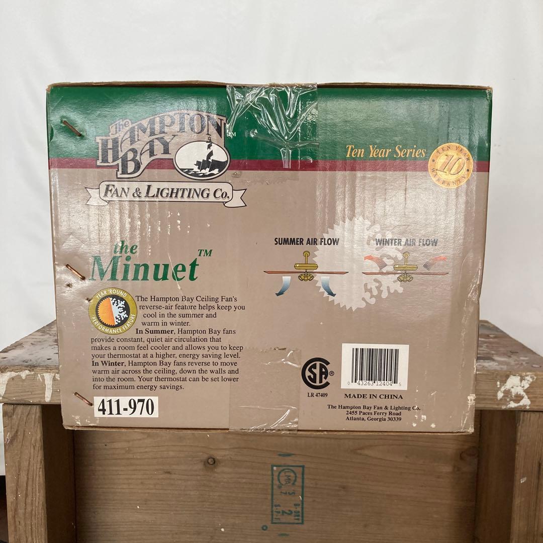 未開封1998Hampton Bay Minuet 30インチ シーリングファン