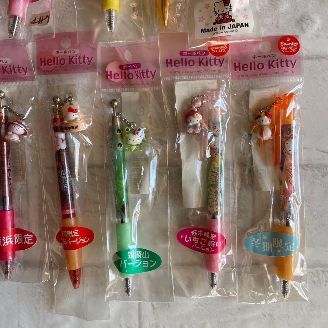 ハローキティご当地ボールペン35本/シャープペン2本　おまけ6本