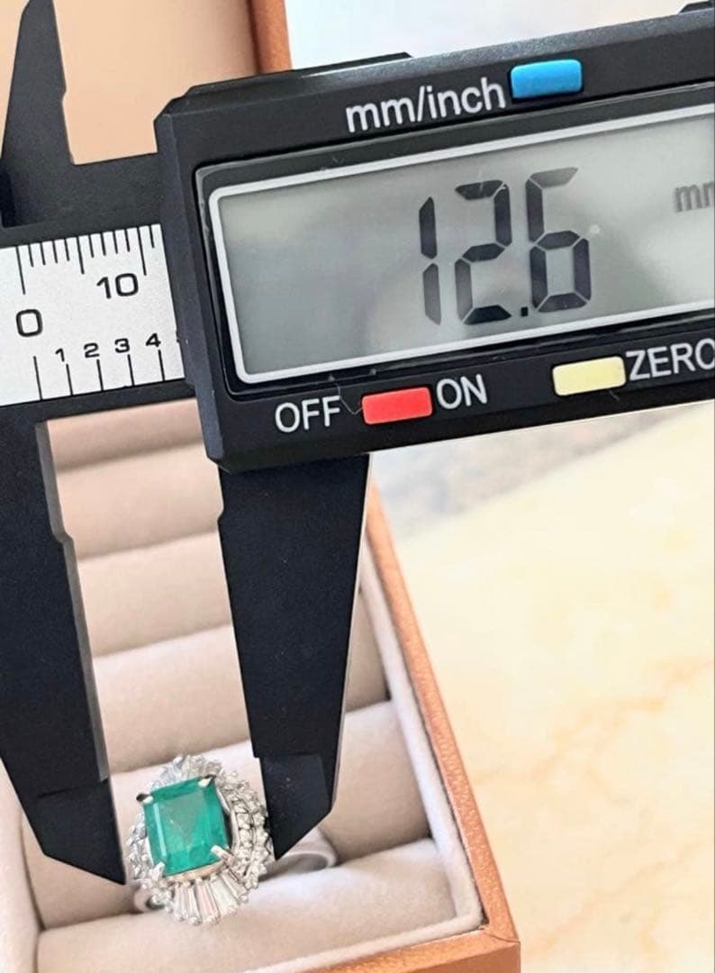 1.67ct エメラルド プラチナ　Pt900 12号　指輪【検索GSTV】