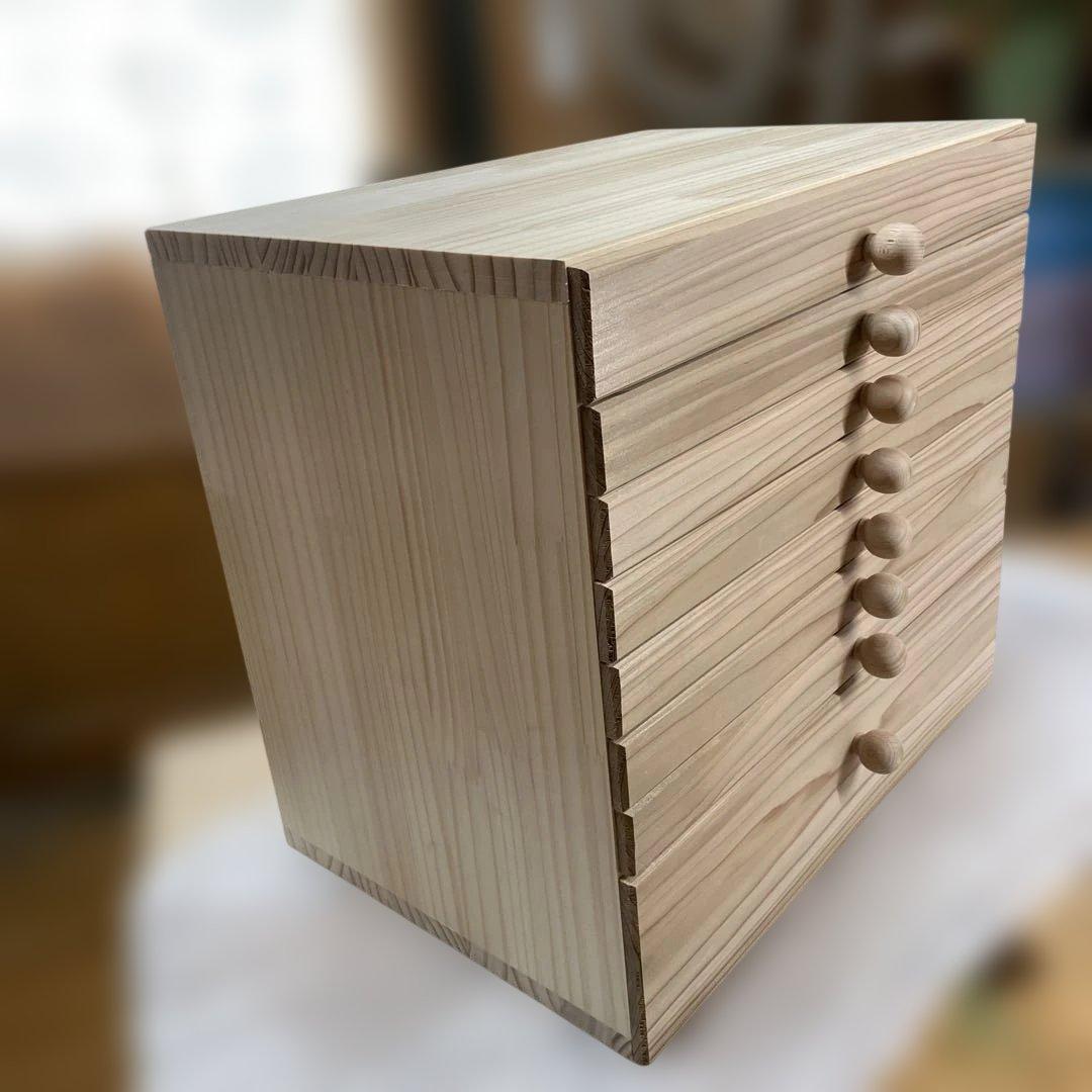 ゴンちゃん　刺繍糸用　8段引き出し　小物入れ　ハンドメイド　木工　木製