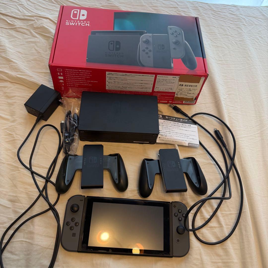 【動作確認済】 Nintendo Switch グレー バッテリー強化版＋おまけ