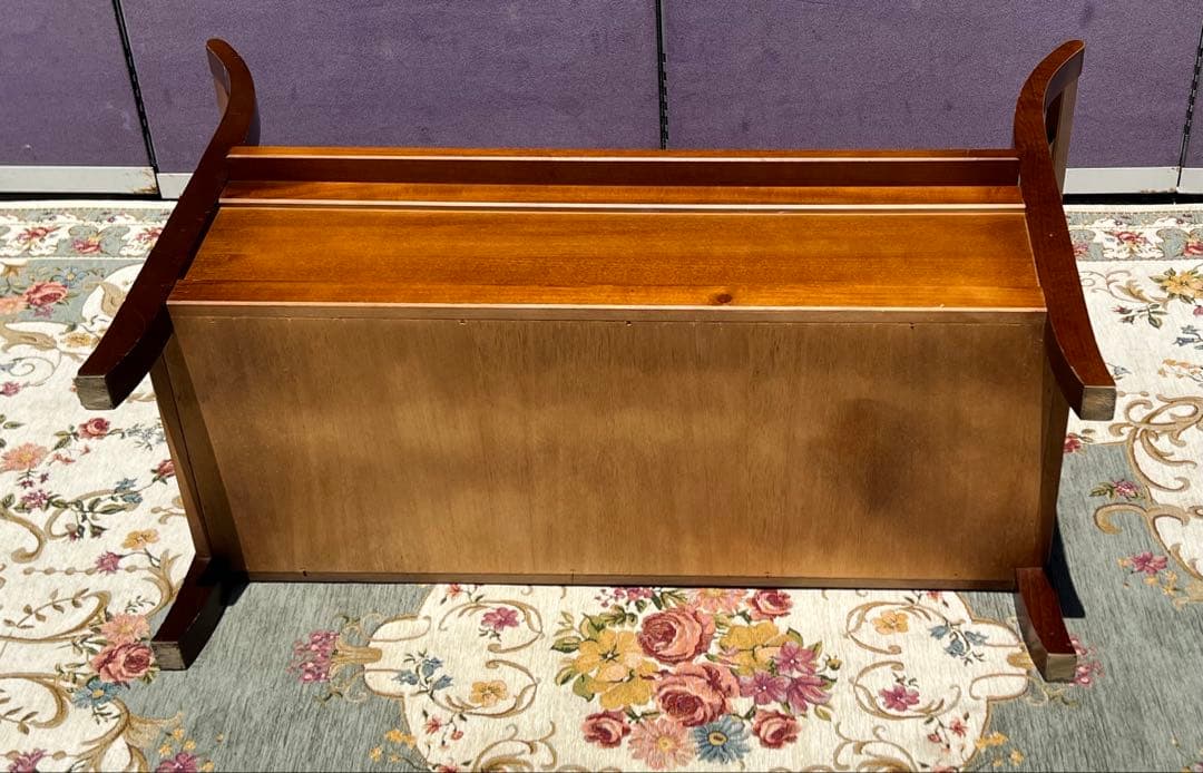 木製収納ベンチ ブラウン