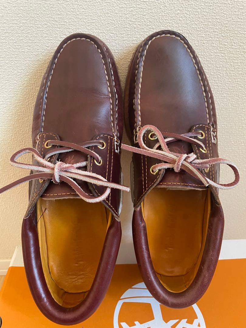 Timberland デッキシューズ 3eye クラシック バーガンディ26.5