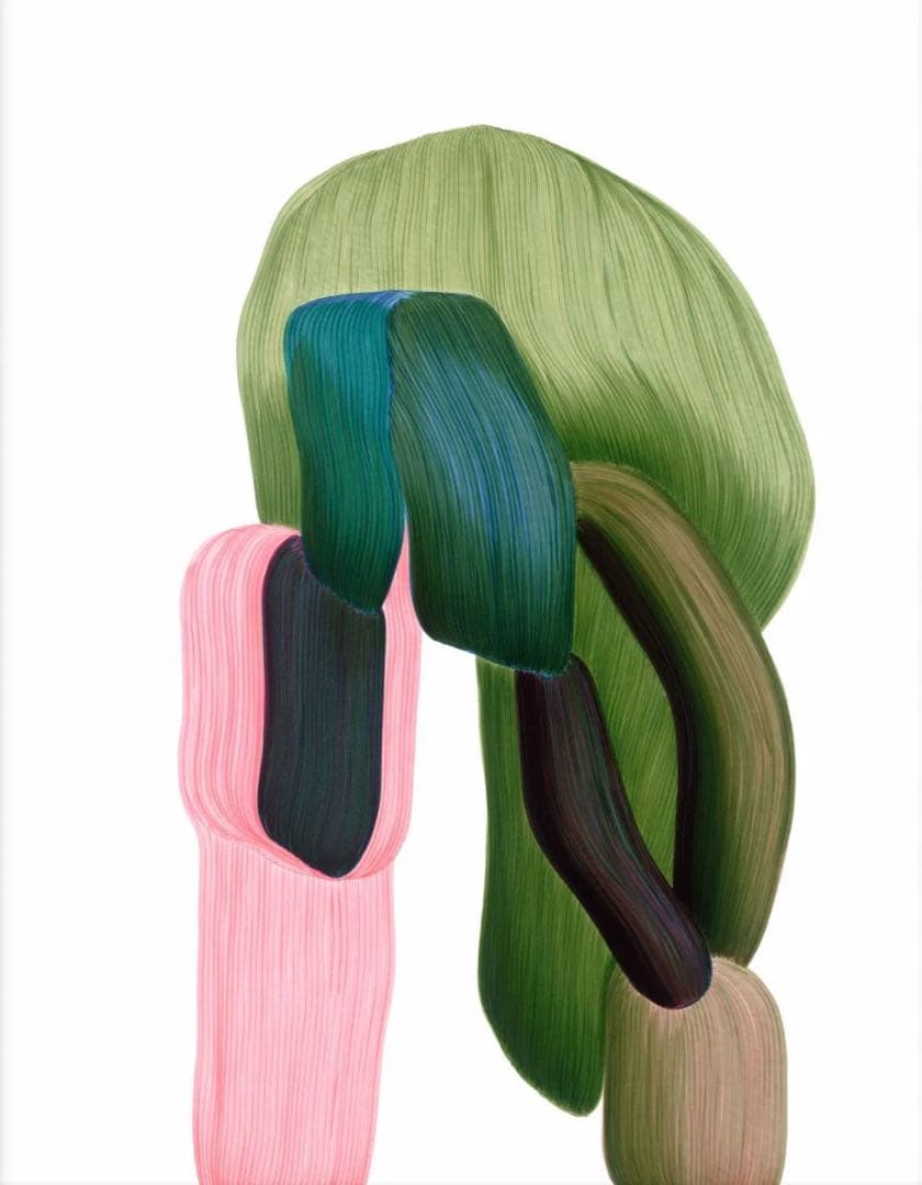 Drawing 17 / ホワイトウッドフレーム額装済み