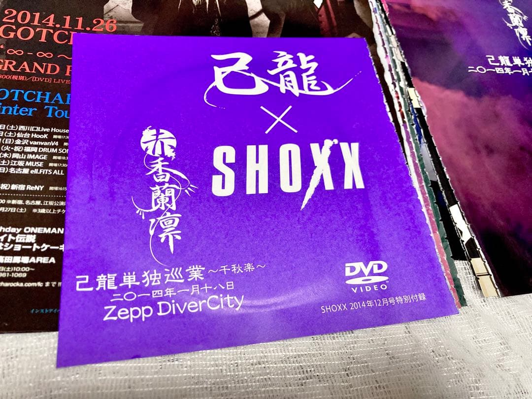 己龍 雑誌 切り抜き約60枚＋DVD1枚,ステッカー1枚