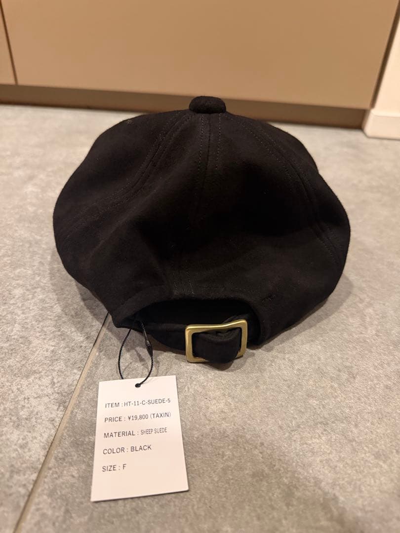 CCU スウェード 黒 キャップ サイズF