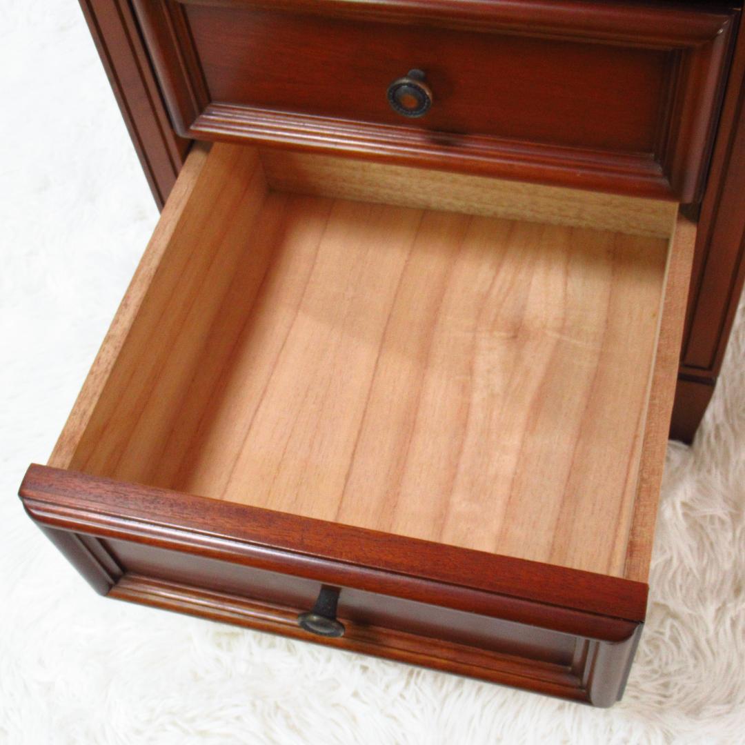 東海家具 ケント KENT 電話台 サイドチェスト 天然木 マホガニー材 レトロ