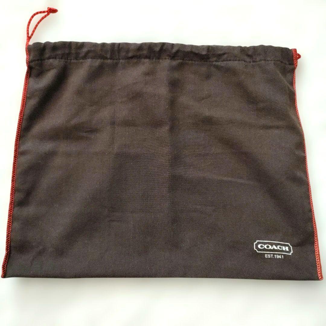 【美品】コーチ ワンショルダー アクセサリーポーチ 本革 タッセル ブラック