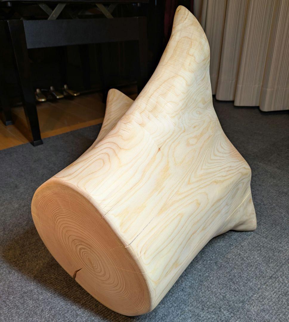 檜　切り株　丸太　椅子　スツール　 高さ約31㎝