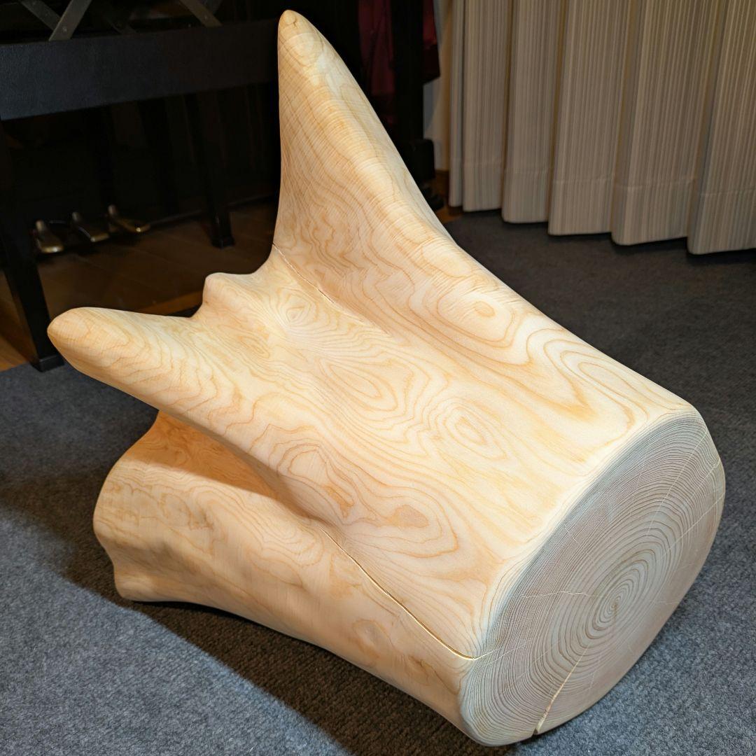 檜　切り株　丸太　椅子　スツール　 高さ約31㎝