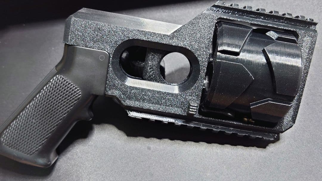 3DP製　リボルバー ショットガン ガス ショットシェル モスカート