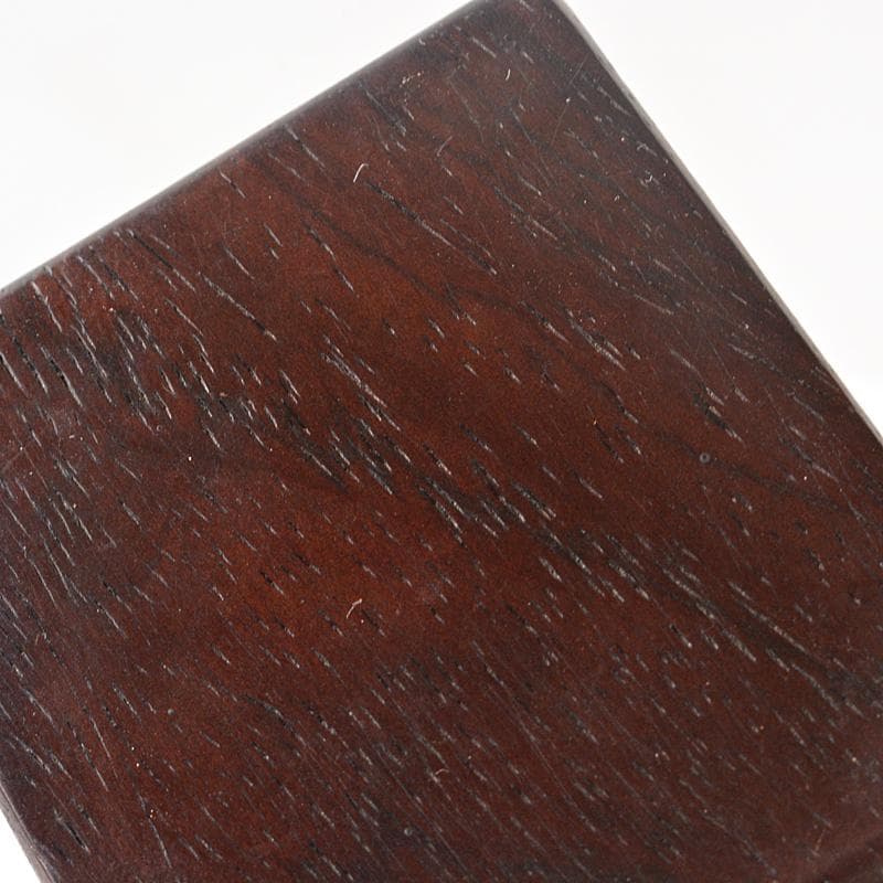 中国　唐木紫壇製　小さな平卓　飾台　香炉台　N　5817E