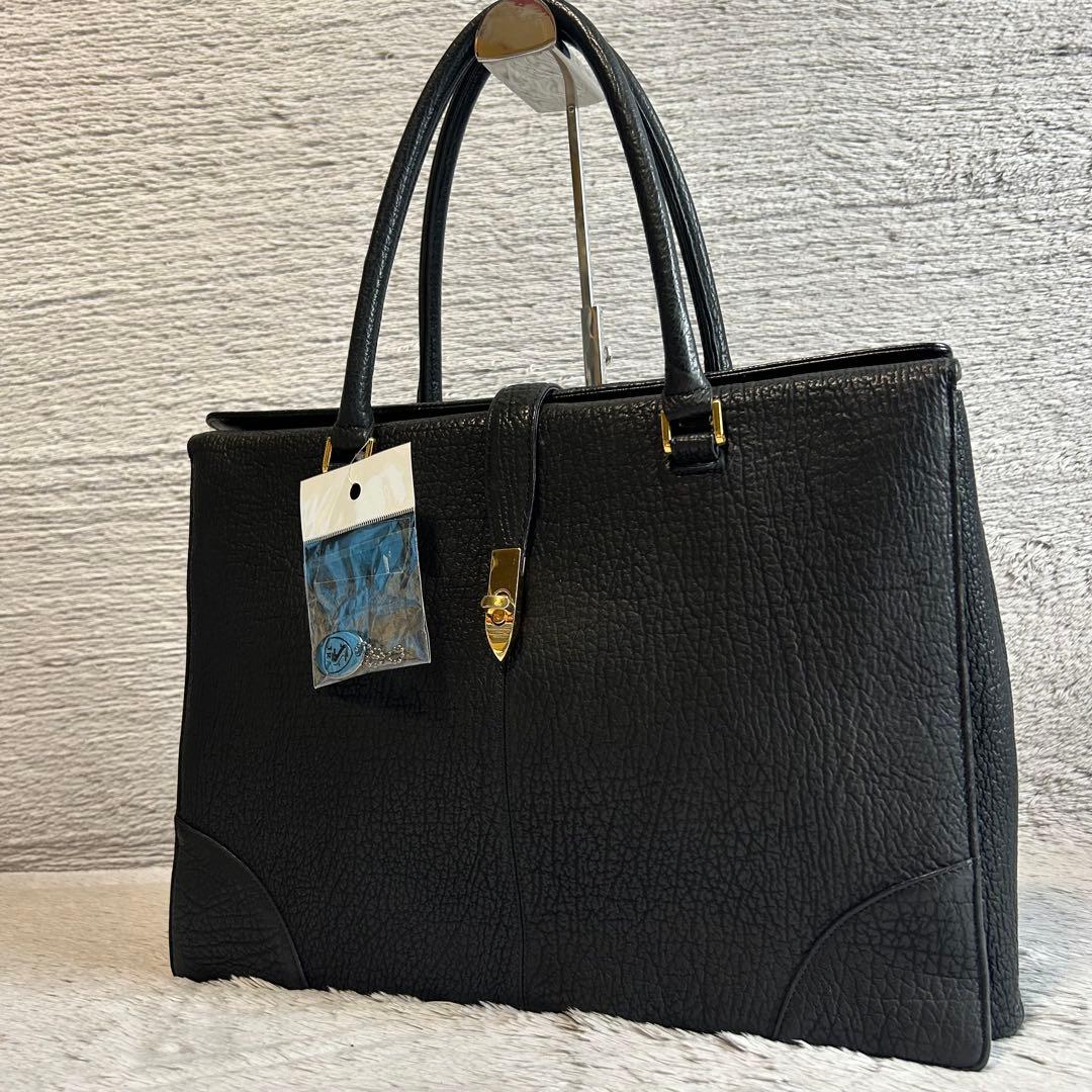 JRA認定　シャークスキン　鮫革　ビジネスバッグ　ブリーフケース