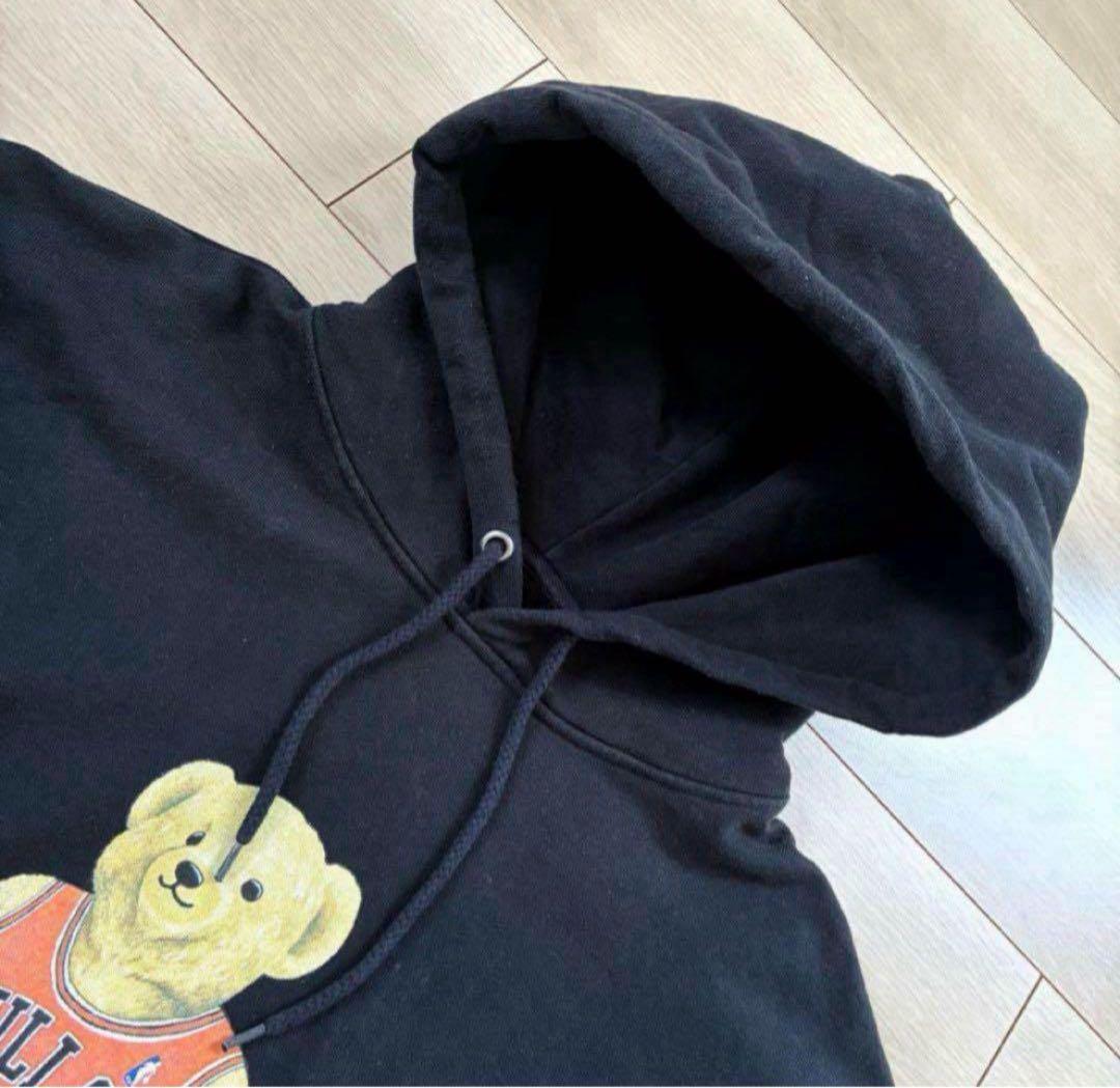 希少XL✨美品 INTERBREED POLO メンズ ベア パーカー ブラック