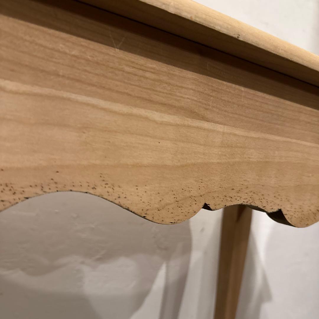 年末年始saleヴィンテージ　木製サイドテーブル　引き出し付き　剥離