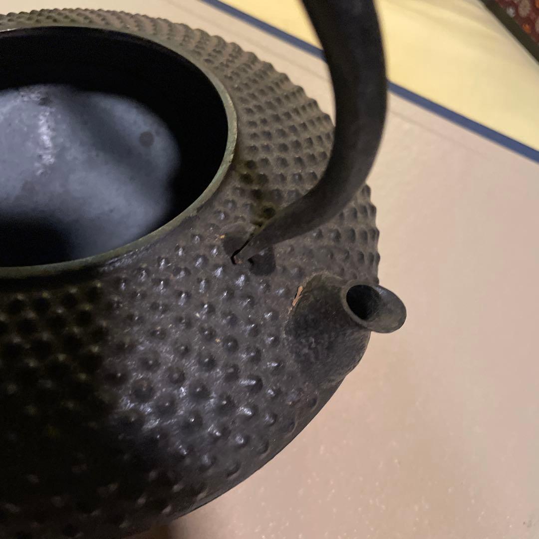 未使用品　南部照光堂　南部鉄瓶　南部鉄器　鉄瓶