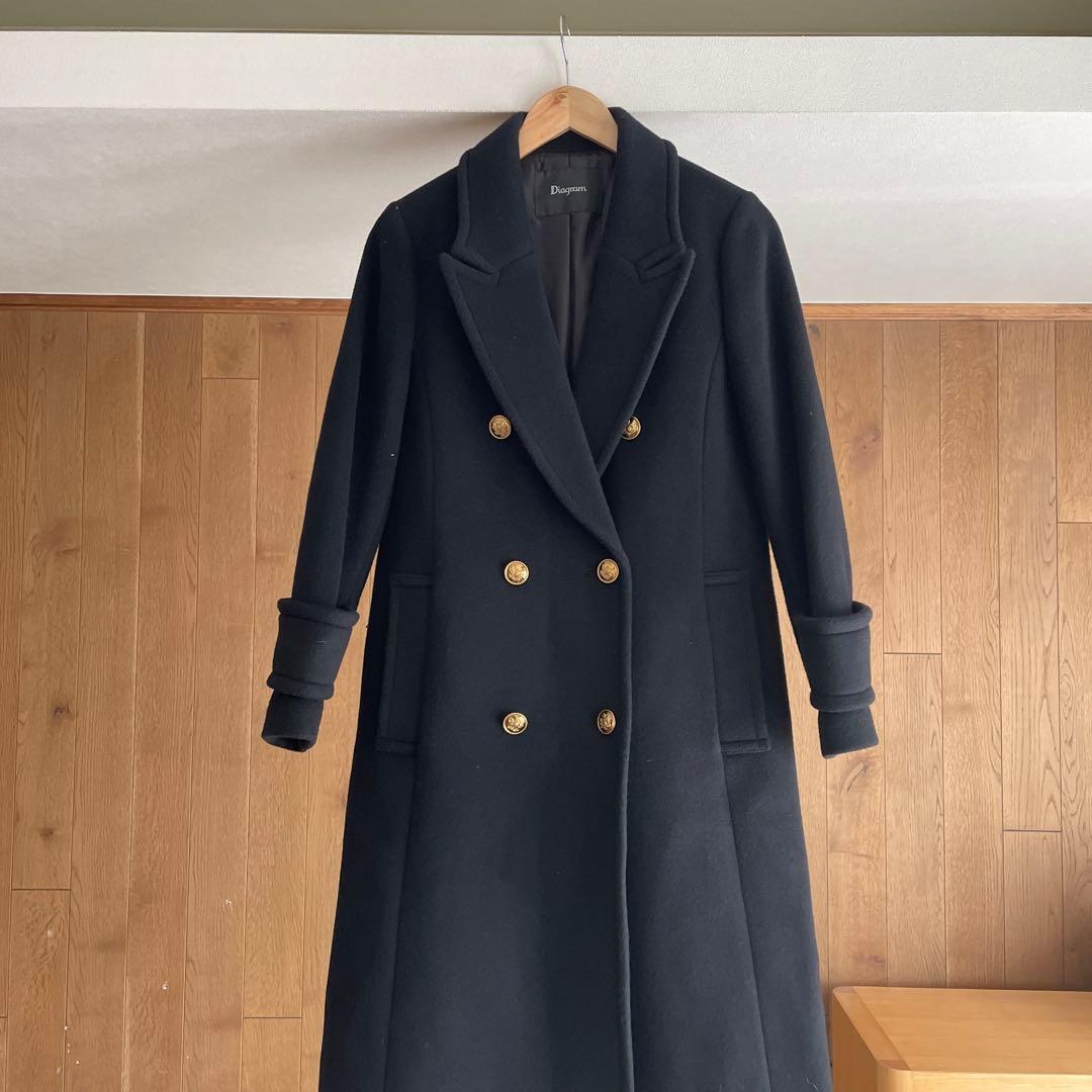 今期　ダイアグラム　ウールチェスターコート