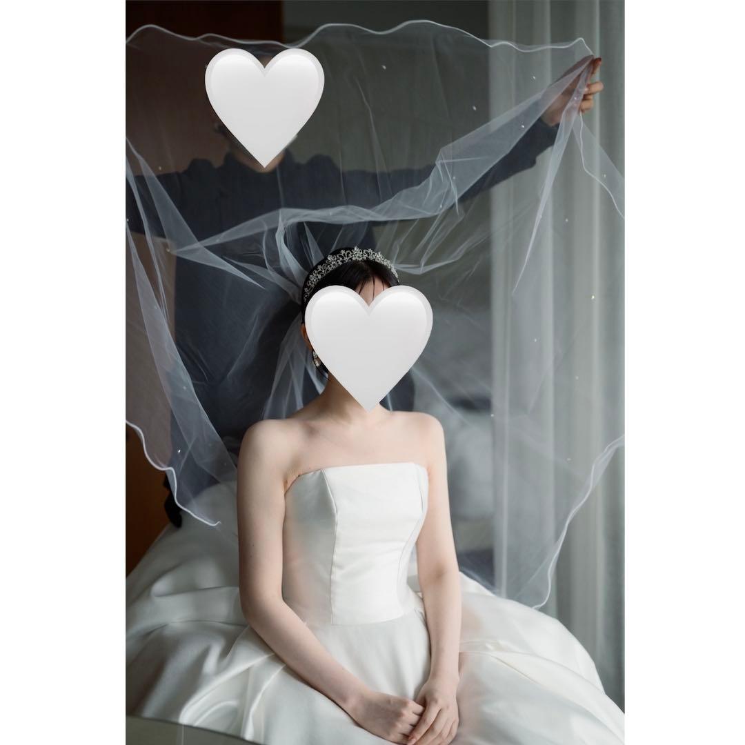 【りんご様】ベール キラキラ チュール シフォン ラメ ベールダウン 結婚式